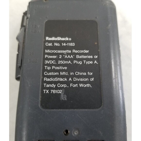Radio Shack micro cassette recorder model 14-1183 PARTS ONLY - Picture 8 of 11